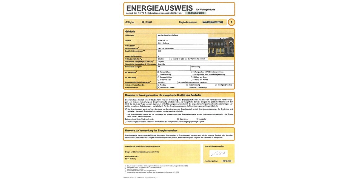Wohnportfolio mit Entwicklungspotenzial: 2 vermietete MFH + genehmigtes Neubauprojekt - Mehrfamilienhaus, Wohnhaus Bedburg | Angebot:27452237