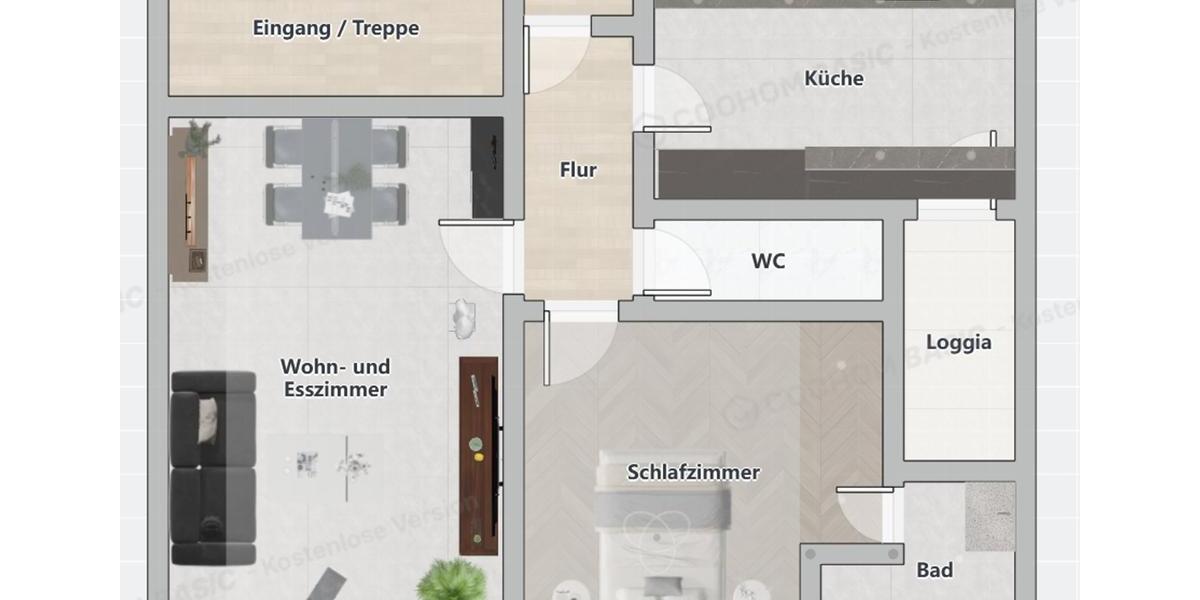 Etagenwohnung Krefeld Benrad - 2 Zimmer, 72 m&sup2;, 156.000&euro; | Angebot:27474989