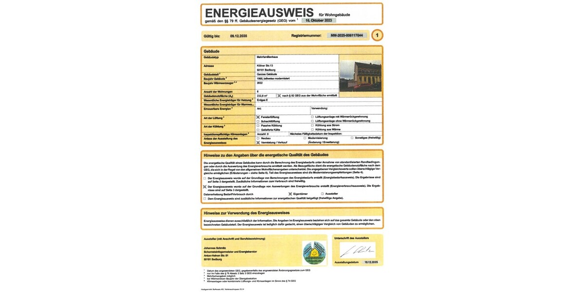 Wohnportfolio mit Entwicklungspotenzial: 2 vermietete MFH + genehmigtes Neubauprojekt - Mehrfamilienhaus, Wohnhaus Bedburg | Angebot:27452237