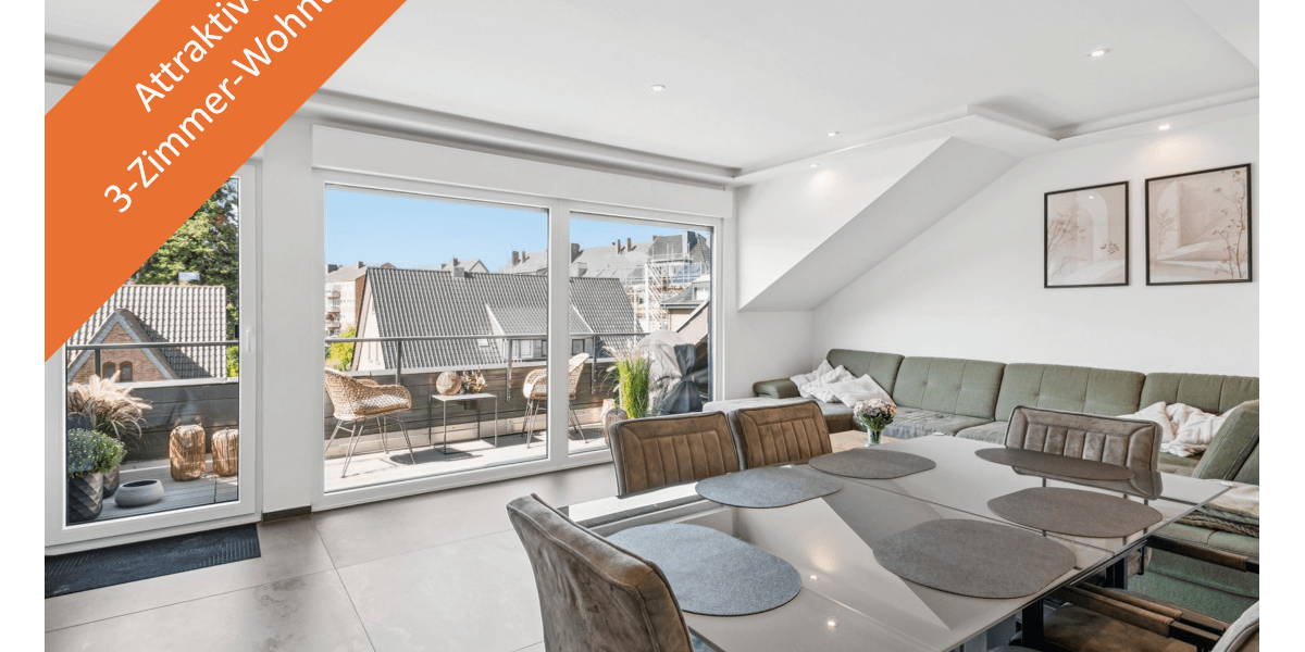 Etagenwohnung Krefeld Benrad - 3 Zimmer, 106 m&sup2;, 269.000&euro; | Angebot:27294807
