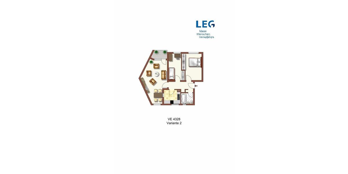 Etagenwohnung Krefeld Benrad - 3 Zimmer, 66 m&sup2;, 494&euro; | Angebot:19181605