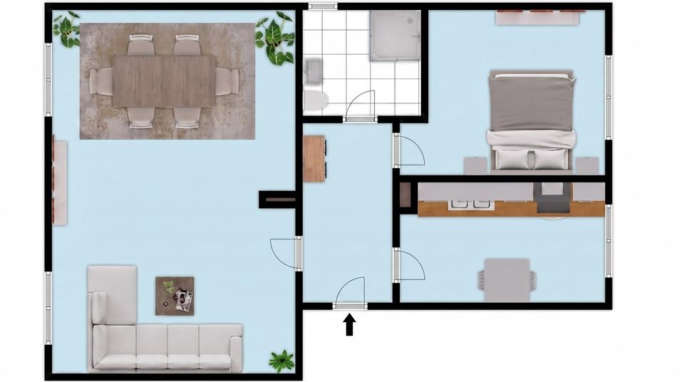 Etagenwohnung Krefeld - 2 Zimmer, 69 m&sup2;, 552&euro; | Angebot:25395057