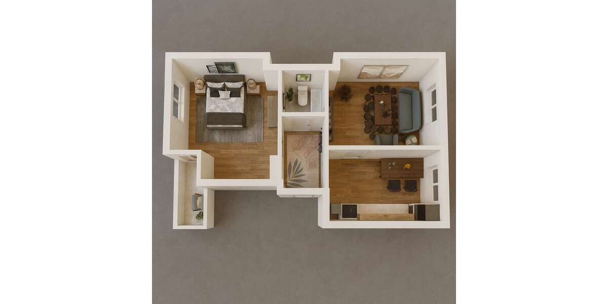 Etagenwohnung Mönchengladbach Süd - 2 Zimmer, 54 m&sup2;, 92.000&euro; | Angebot:26738348