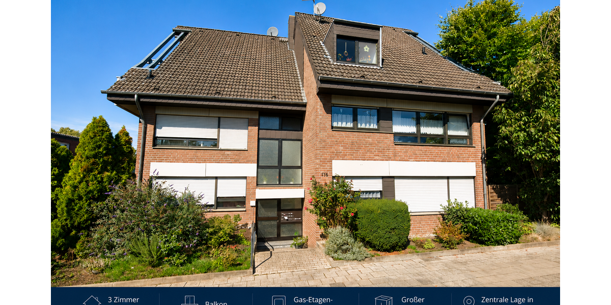 Etagenwohnung Korschenbroich - 3 Zimmer, 76 m&sup2;, 205.000&euro; | Angebot:27243863
