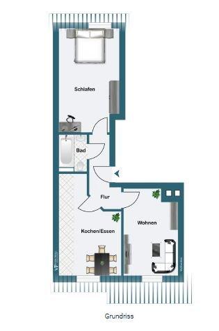 Etagenwohnung Düsseldorf Stadtbezirk 3 - 2 Zimmer, 44 m&sup2;, 229.000&euro; | Angebot:27442967