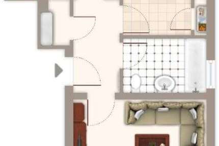 Wohnung Mönchengladbach Bonnenbroich-Geneicken - 2 Zimmer, 63 m&sup2;, 659&euro; | Angebot:27485628