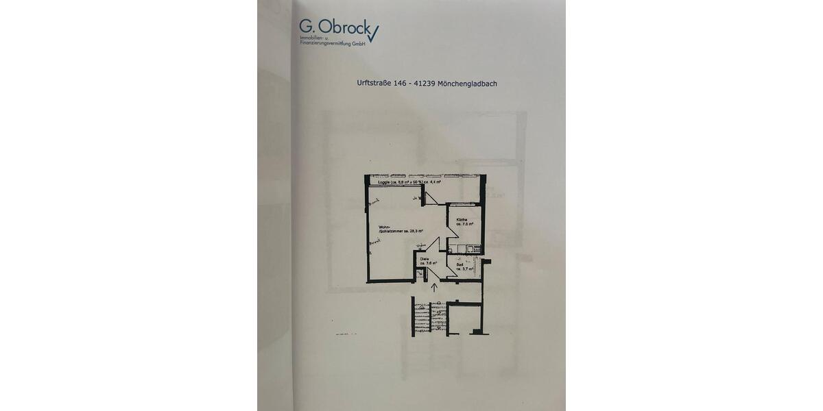 Etagenwohnung Mönchengladbach Süd - 1 Zimmer, 49 m&sup2;, 119.000&euro; | Angebot:27258771