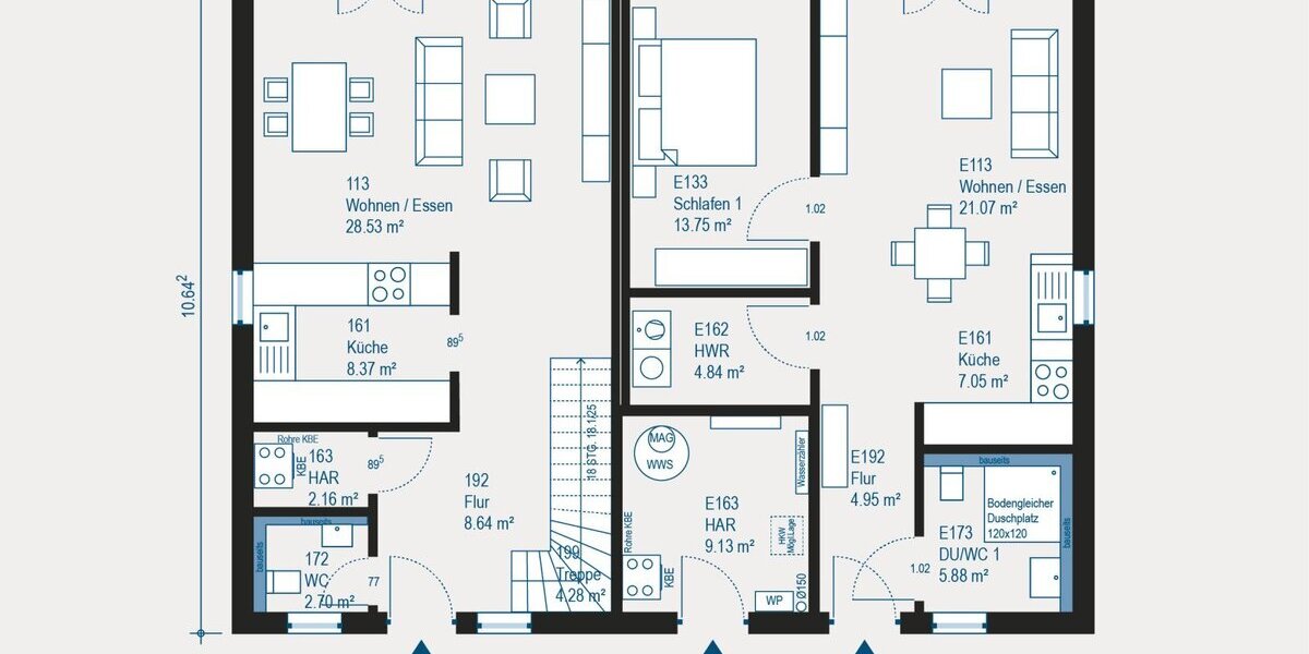 Individuelles Mehrfamilienhaus in Korschenbroich-Kleinenbroich in Top Lage - Mehrfamilienhaus, Wohnhaus Korschenbroich-Kleinenbroich Kleinenbroich | Angebot:27474047