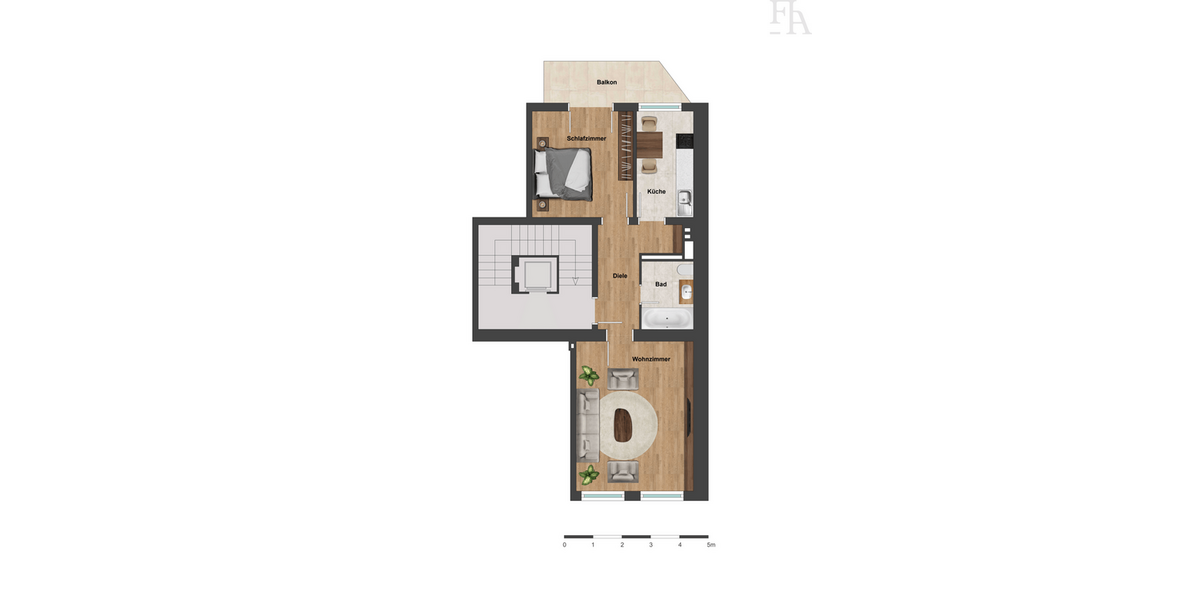Etagenwohnung Düsseldorf Pempelfort - 2 Zimmer, 56 m&sup2;, 249.000&euro; | Angebot:27177673
